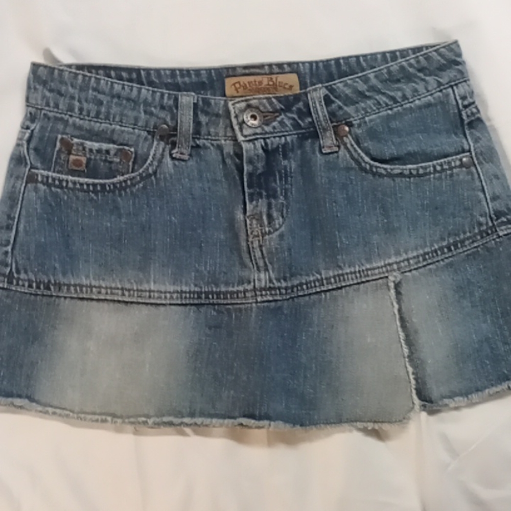 Paris Blue Mini Jean Skirt